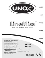 Unox XC535 Instruction Manual And Technical Datas preview