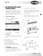 Предварительный просмотр 11 страницы Unox XC535 Instruction Manual And Technical Datas