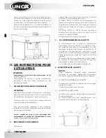 Предварительный просмотр 14 страницы Unox XC535 Instruction Manual And Technical Datas