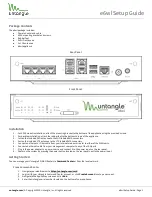 Предварительный просмотр 1 страницы Untangle e6wl Setup Manual