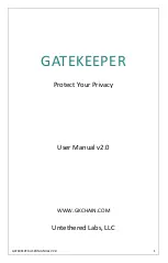 Untethered Labs GATEKEEPER User Manual preview