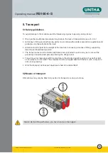 Предварительный просмотр 16 страницы UNTHA RS100-4-S Operating Manual