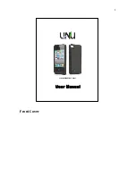 UNU Power DX-1700 User Manual preview