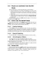 Preview for 7 page of Uovision PANDA UV535 User Manual