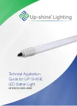 Preview for 1 page of Up-shine Lighting UP-DB18-1600-40W Technical Application Manual