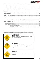 Preview for 5 page of UP Makalu Light Owner'S Manual And Service Manual