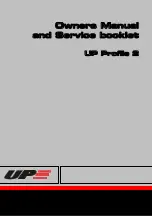 UP Profile 2 - 20 Owner Manual And Service Booklet preview