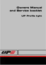 UP Profile light Owner Manual And Service Booklet preview