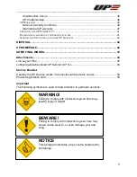 Preview for 5 page of UP Summit XC2 Owner'S Manual