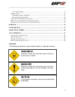 Предварительный просмотр 4 страницы UP Trango X-light2 Owner Manual And Service Booklet