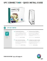 Preview for 1 page of UPC connect box Quick Install Manual