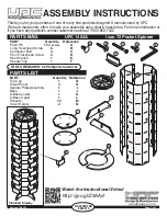 UPC Icon 72 Pocket Spinner 1453A Assembly Instructions Manual предпросмотр