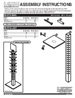 Preview for 1 page of UPC Post It Assembly Instructions