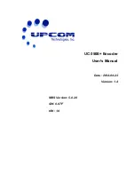 Preview for 1 page of upcom UC-350E User Manual