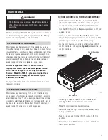 Предварительный просмотр 5 страницы UPG 3000 Owner'S Manual