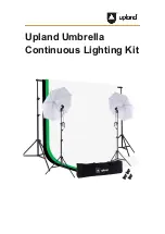 Предварительный просмотр 1 страницы Upland Umbrella Continuous Lighting Kit Quick Start Manual