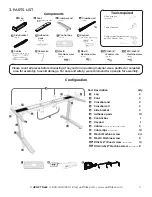 Preview for 3 page of Uplift Desk 2-Leg Height Adjustable Standing Desk Assembly And User Instructions Manual