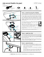 Uplift Desk Advanced Paddle Keypad FRM055 Assembly Instructions preview