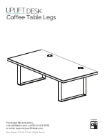 Uplift Desk Coffee Table Legs Manual preview