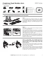 Uplift Desk Crestview MON010-2 Quick Start Manual preview