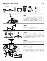 Preview for 1 page of Uplift Desk J3 CHR456 Instructions