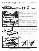 Uplift Desk Lady Bird Standing Desk Converter UDA124 Instructions preview