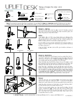 Uplift Desk MON020 Manual preview