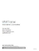 Preview for 4 page of Uplift Desk MON021 Manual