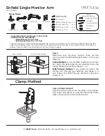 Preview for 1 page of Uplift Desk MON041 Manual