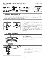 Preview for 1 page of Uplift Desk MON053 Quick Start Manual