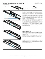 Preview for 1 page of Uplift Desk PDC005-TRAY Assembly Instructions