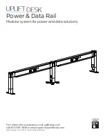 Предварительный просмотр 1 страницы Uplift Desk Power & Data Rail Installation Instructions Manual