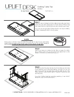 Preview for 1 page of Uplift Desk TOP314 Instructions