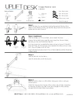 Preview for 1 page of Uplift Desk UPL020 Instructions