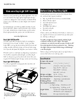 Preview for 2 page of Uplift Technologies Day-Light SKY User Manual