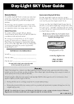 Preview for 8 page of Uplift Technologies Day-Light SKY User Manual