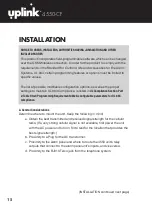 Предварительный просмотр 16 страницы Uplink 202132UP455013 Installation & User Manual