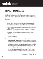 Предварительный просмотр 30 страницы Uplink 202132UP455013 Installation & User Manual