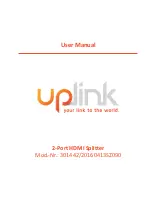 Uplink 301442/20160413SZ090 User Manual preview