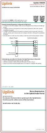 Preview for 2 page of Uplink 5500M Quick Installation Manual