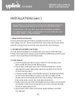 Preview for 23 page of Uplink CDMAEX Installation & User Manual