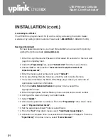 Preview for 22 page of Uplink LTE30EX Installation & User Manual