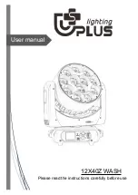 Preview for 1 page of Uplus Lighting 12X40ZWASH Instructions Manual