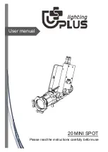 Uplus Lighting 20 MINI SPOT User Manual предпросмотр