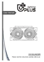 Uplus Lighting 200 BLINDER User Manual preview