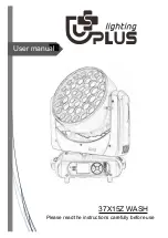 Preview for 1 page of Uplus Lighting 37X15Z User Manual