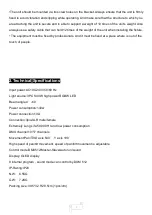 Preview for 4 page of Uplus Lighting 3X40B-EYE User Manual