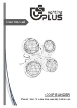 Preview for 1 page of Uplus Lighting 400 IP BLINDER User Manual