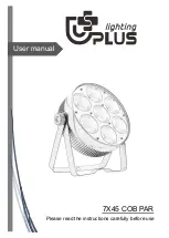 Uplus Lighting 7X45 COB PAR User Manual preview