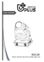 Uplus Lighting BSW 380 User Manual preview